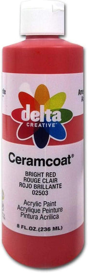 CERAMCOAT Acrylic Paint 59ml 2floz - Bright RED